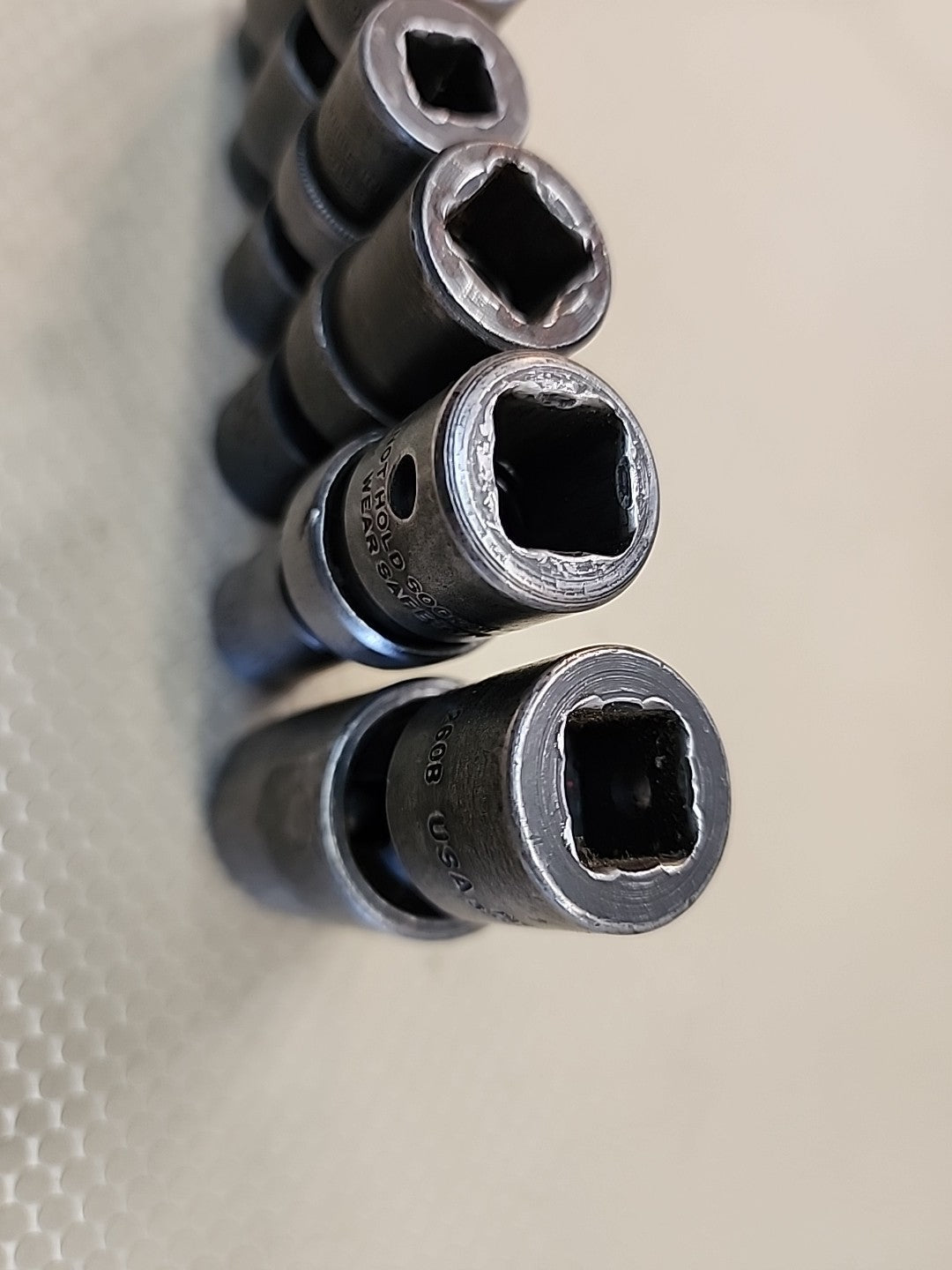 Snap-on USA MIXED 3/8" & 1/2" Drive 6PT SAE Impact Swivel Socket Set 