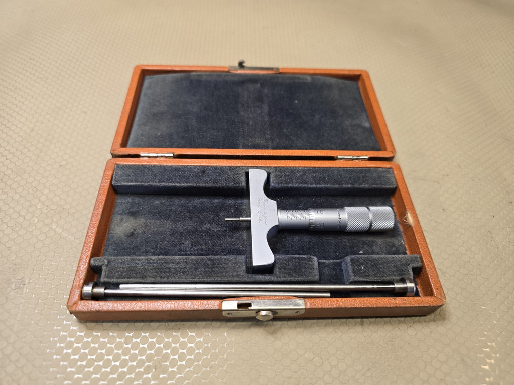 Vintage Brown & Sharpe No. Depth Micrometer in Original Box
