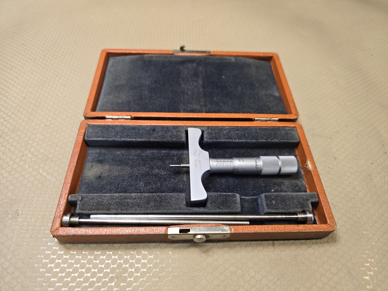 Vintage Brown & Sharpe No. Depth Micrometer in Original Box