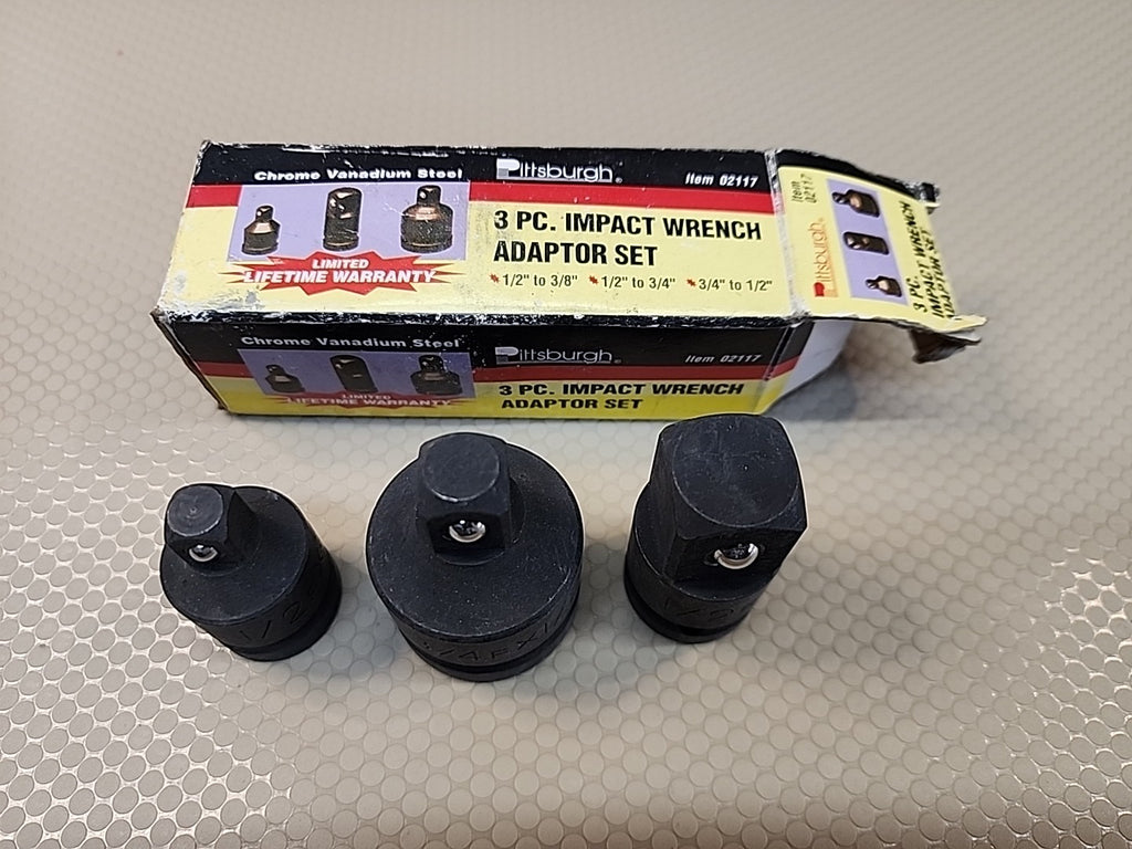 Pittsburgh Tools Impact Wrench 3 piece Adapter Set  
