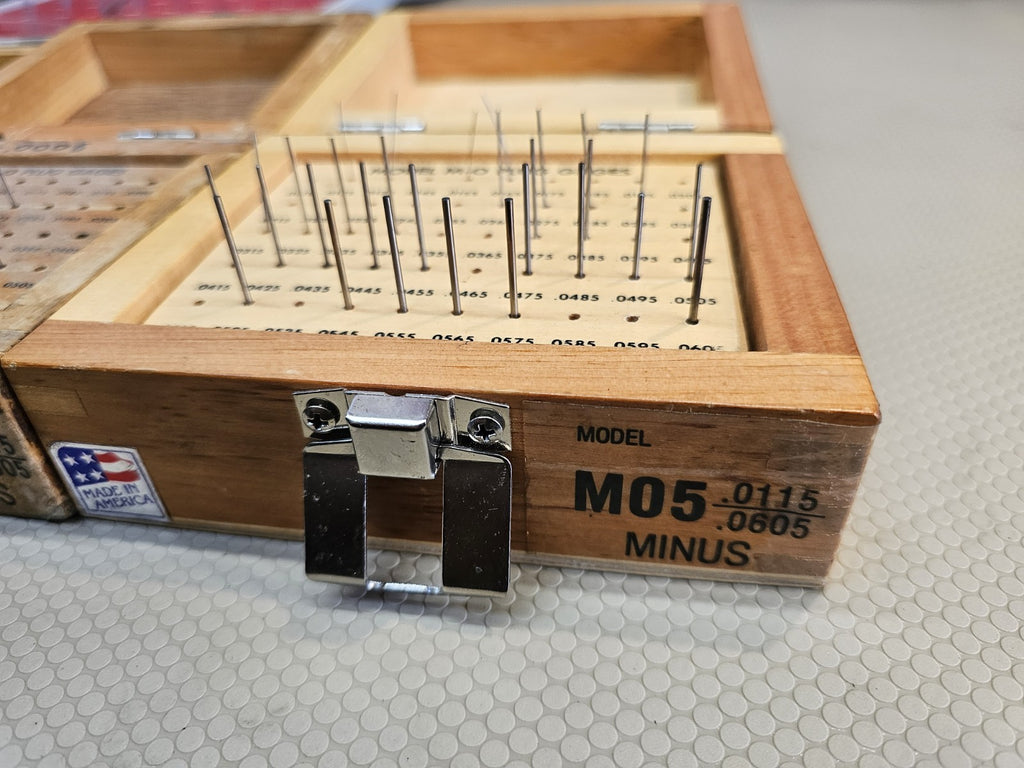 6x! Vermont /DoALL Meyer M-0 Plus & Minus Pin Gage Set 6 Partial sets USA 