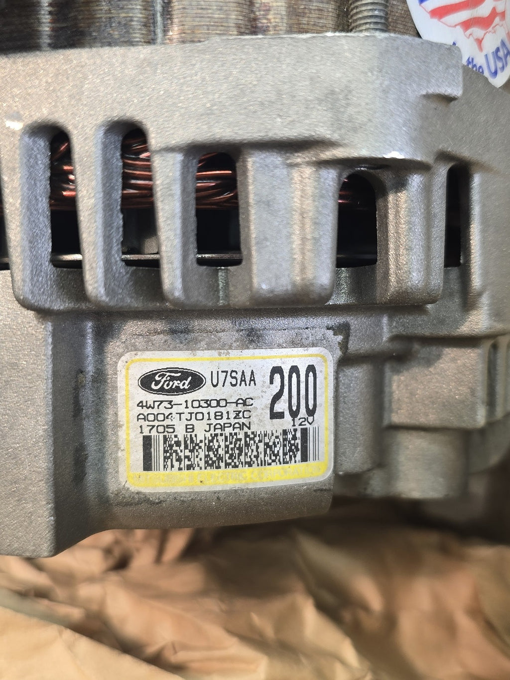 Ford 4W73-10300-AC Alternator 200 Amp Crown Victoria Police Interceptor OEM