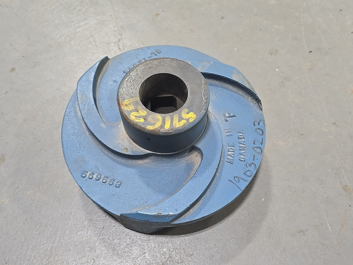 SL-12544 569563 SHR Impeller 522275001000 Slurry Cover