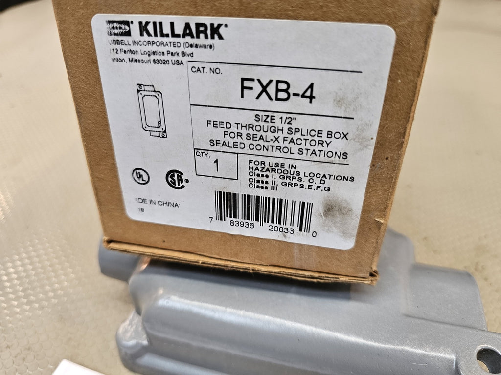 Killark FXB-4, 3/4" Hub, 1-Gang, Aluminum, Control Station Splice Box