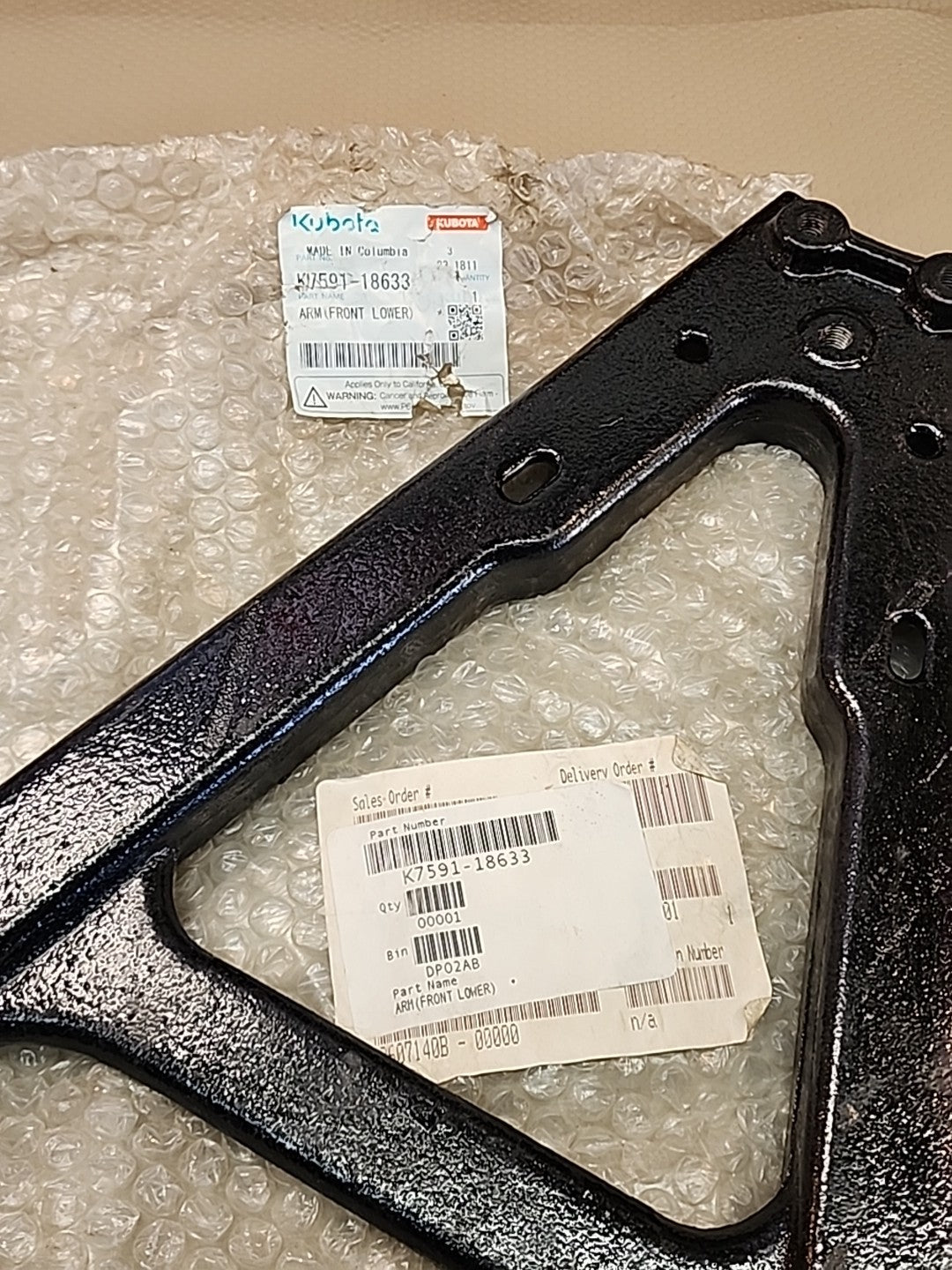 Kubota RTV 1100 15 A Arm Front Lower K7591-18633 50039