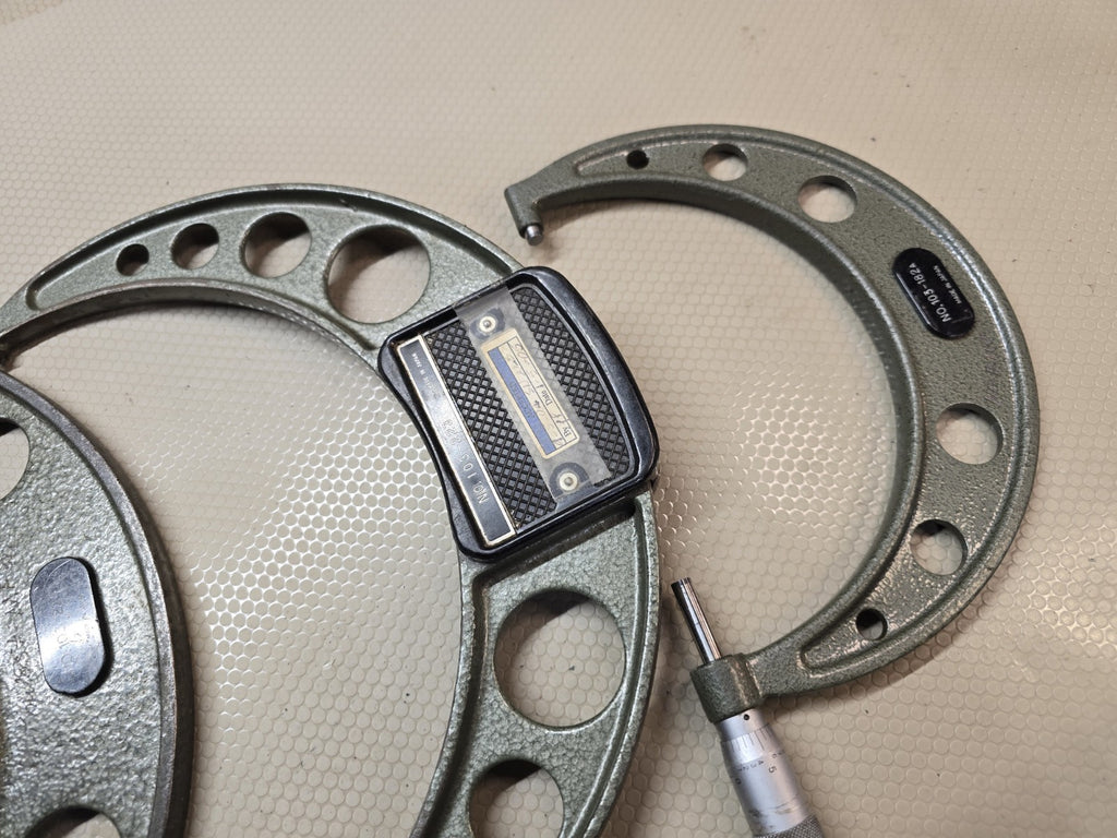 Mitutoyo 5-11" 4 Piece Outside Micrometer Set - Large Sizes 103-908-40 