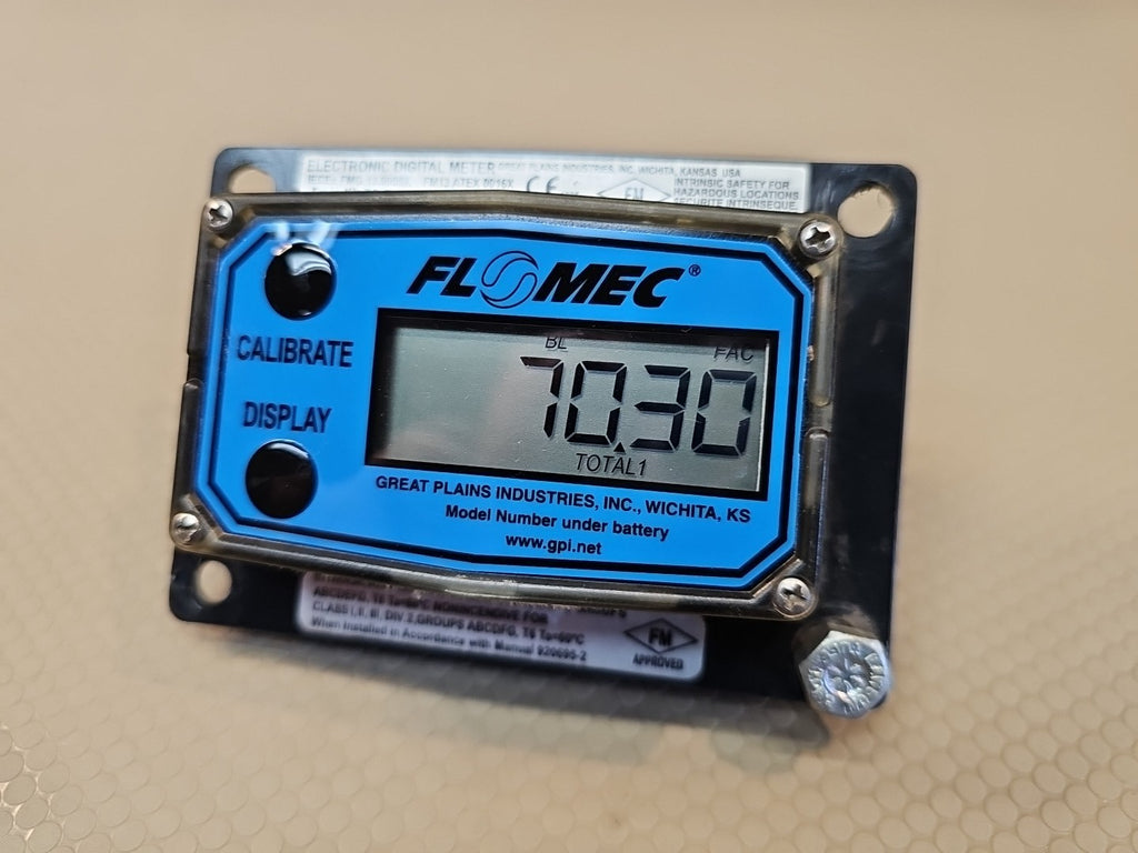 GPI Flowmec Industrial Grade Electronic Digital Meter G2X15X09GMA