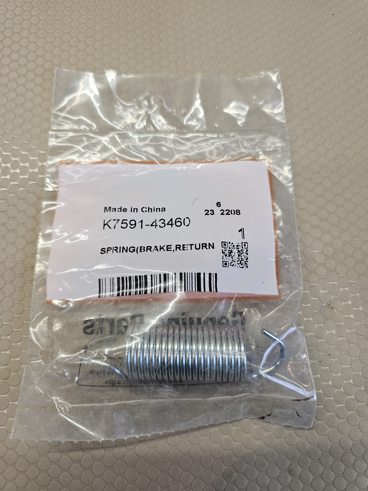 Kubota K7591-43460 Brake Return Spring