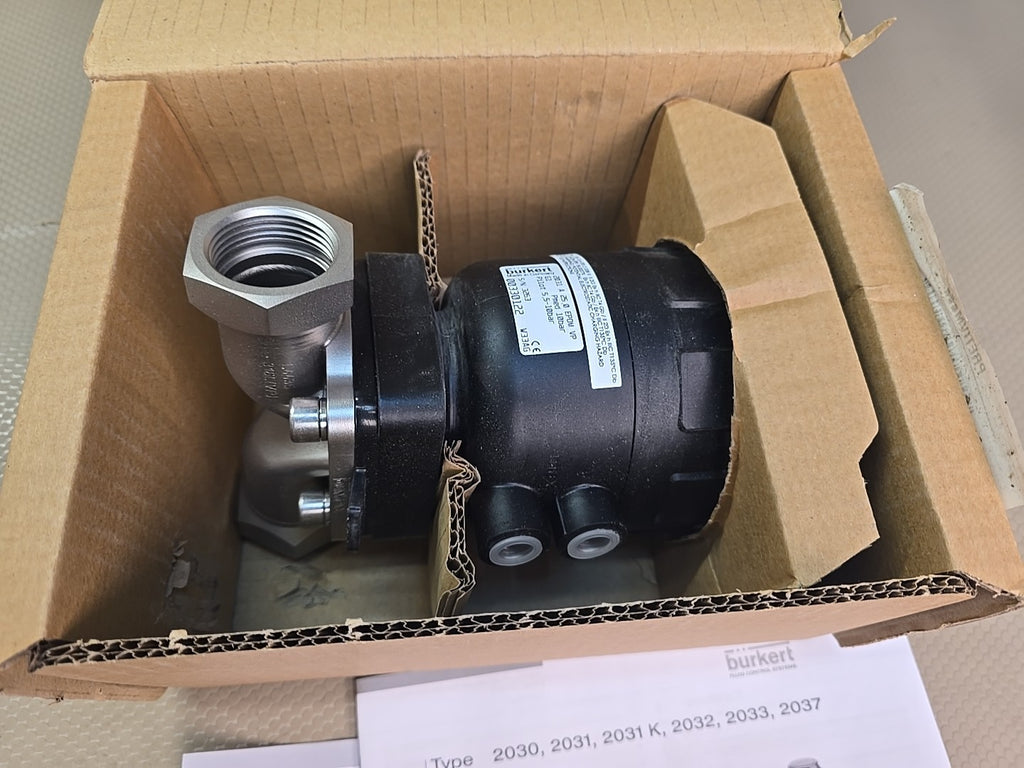Burkert - 00330122 2/2 WAY PITON OPERATED VALVE, 25MM ORIFICE, EPDM, DM 80MM 