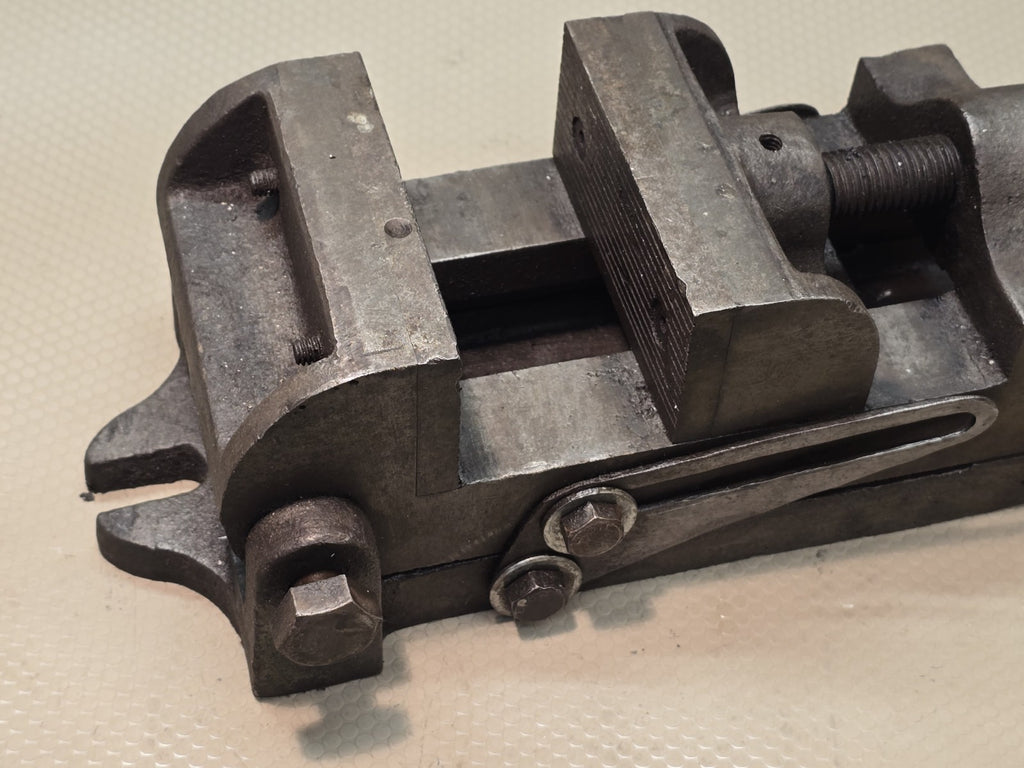 Vintage Machinists Drill Press Vise 4" Wide, Jaw Opening 3 1/4" Cast Iron