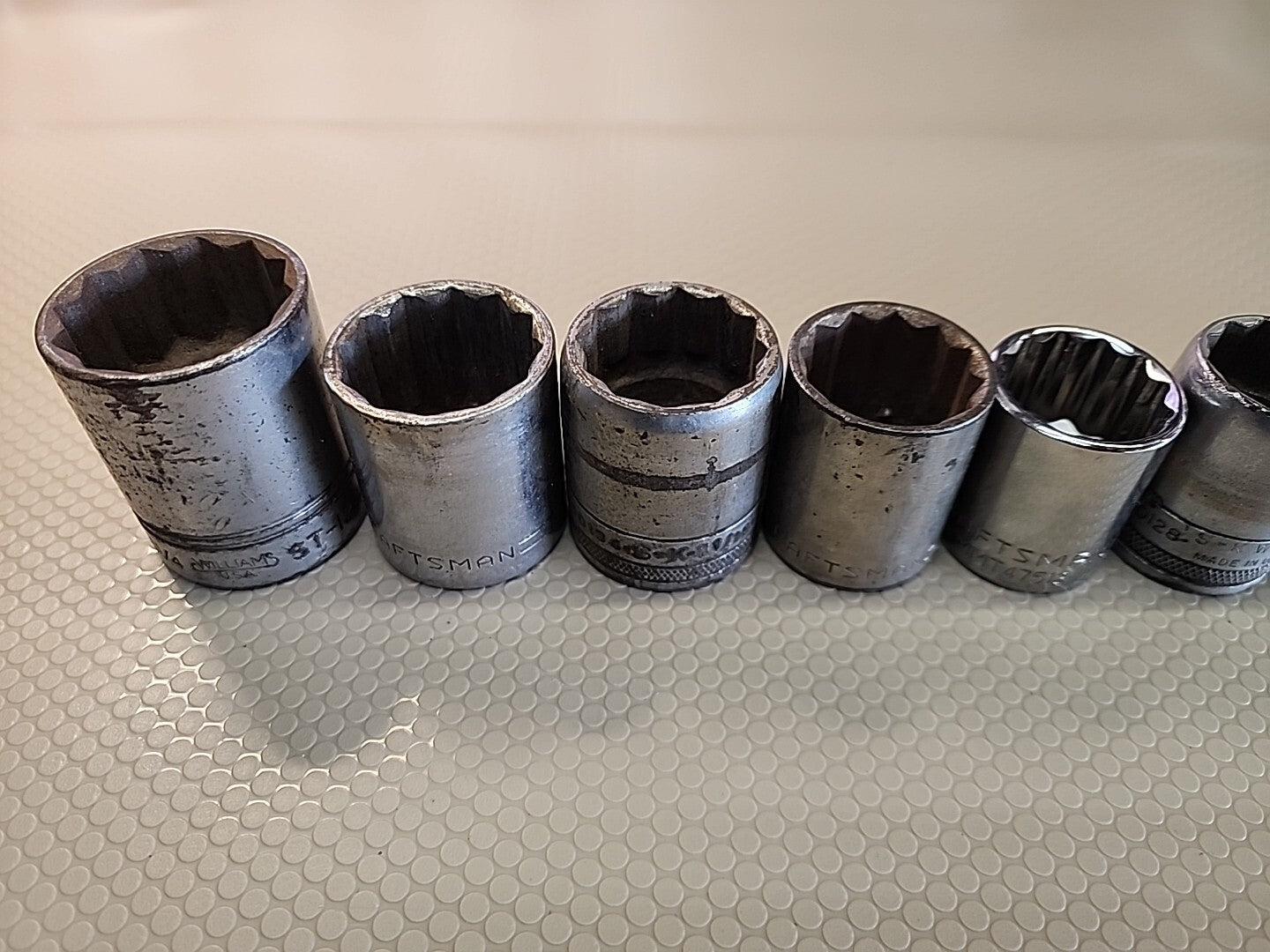S-K/ OTHER 1/2" DRIVE 12PT SAE SHALLOW 12PC SOCKET SET Large Sizes