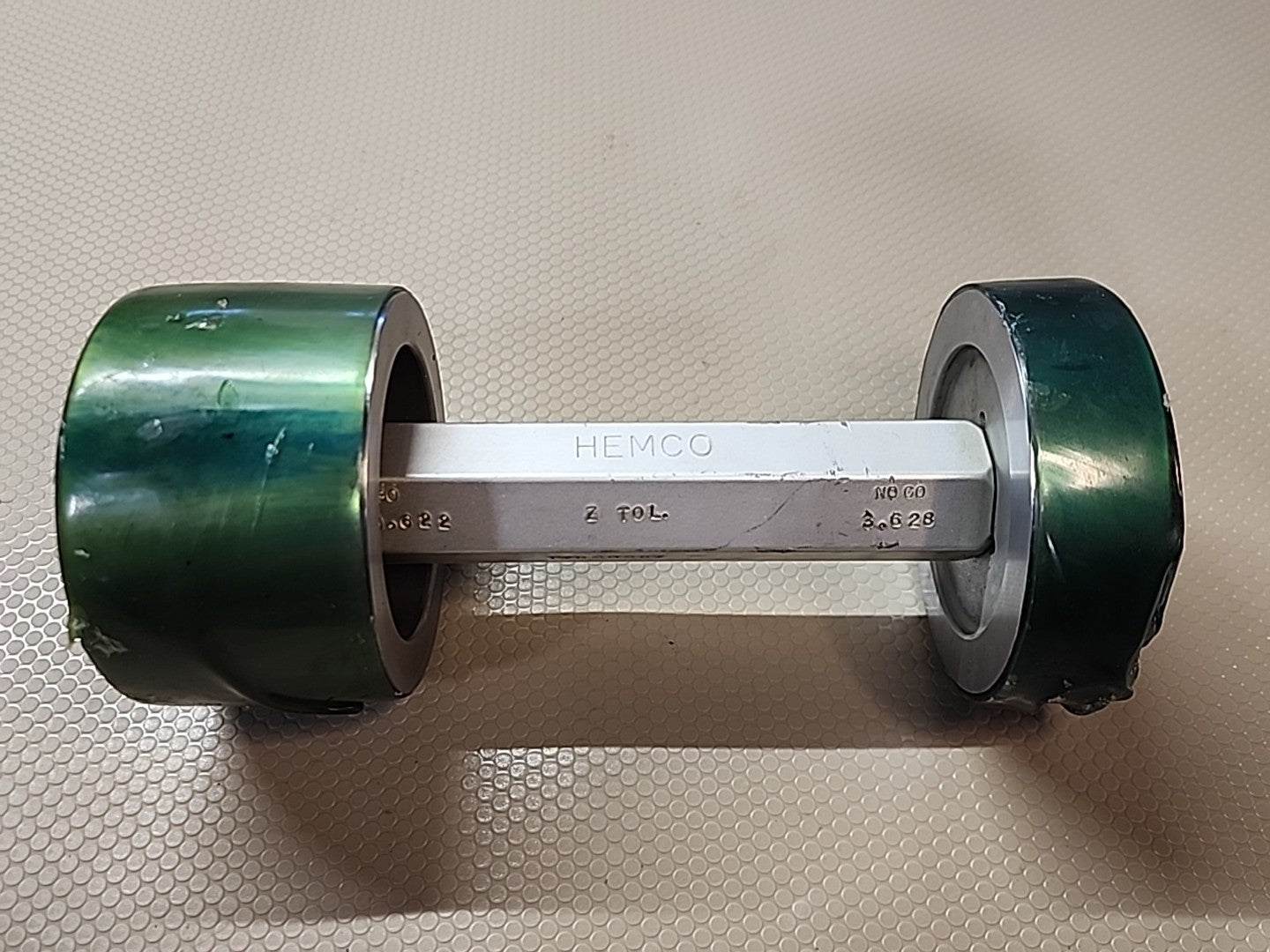 HEMCO SMOOTH PIN PLUG GAGE GO 3.622 NO GO 3.628