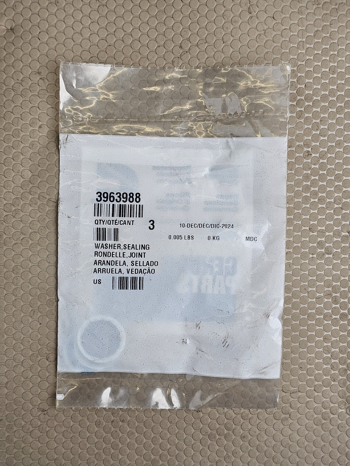 Genuine Cummins 3963988 Sealing Washer M12 - 5.9 6.7 ISB QSB Pack of 3 NEW OEM