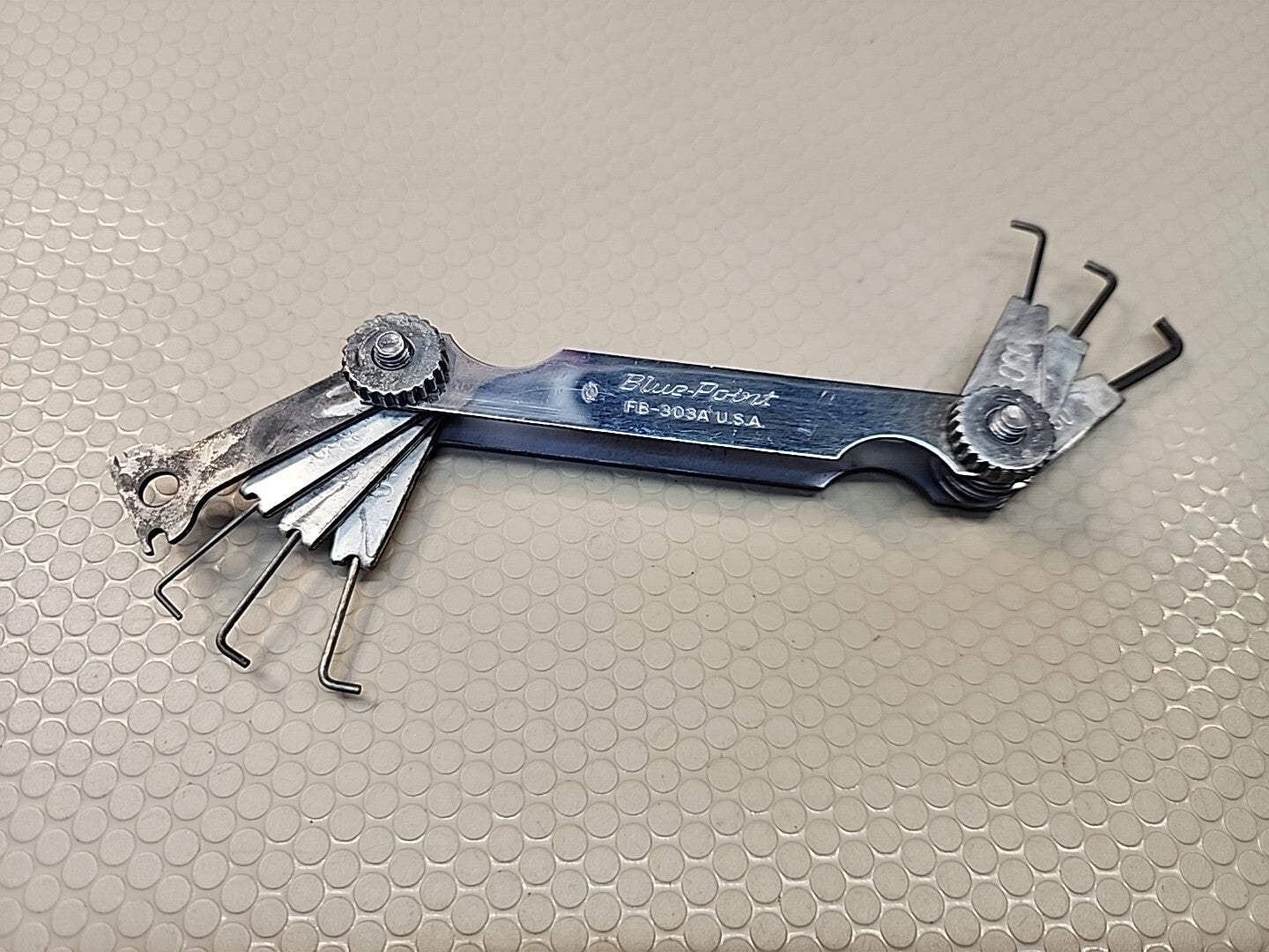 Vintage Blue-Point Spark Plug Gap Gauge FB-303A Made in USA