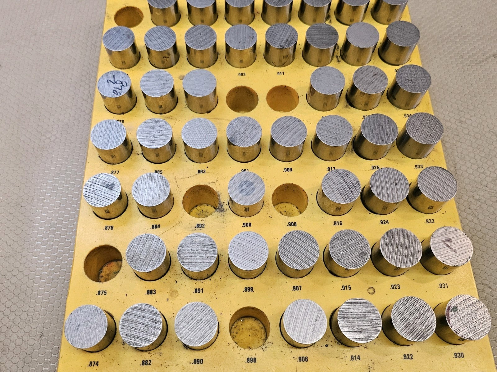 Pin Gauge Perfekt Punch 0.880 to 0.929 LARGE Machinist 