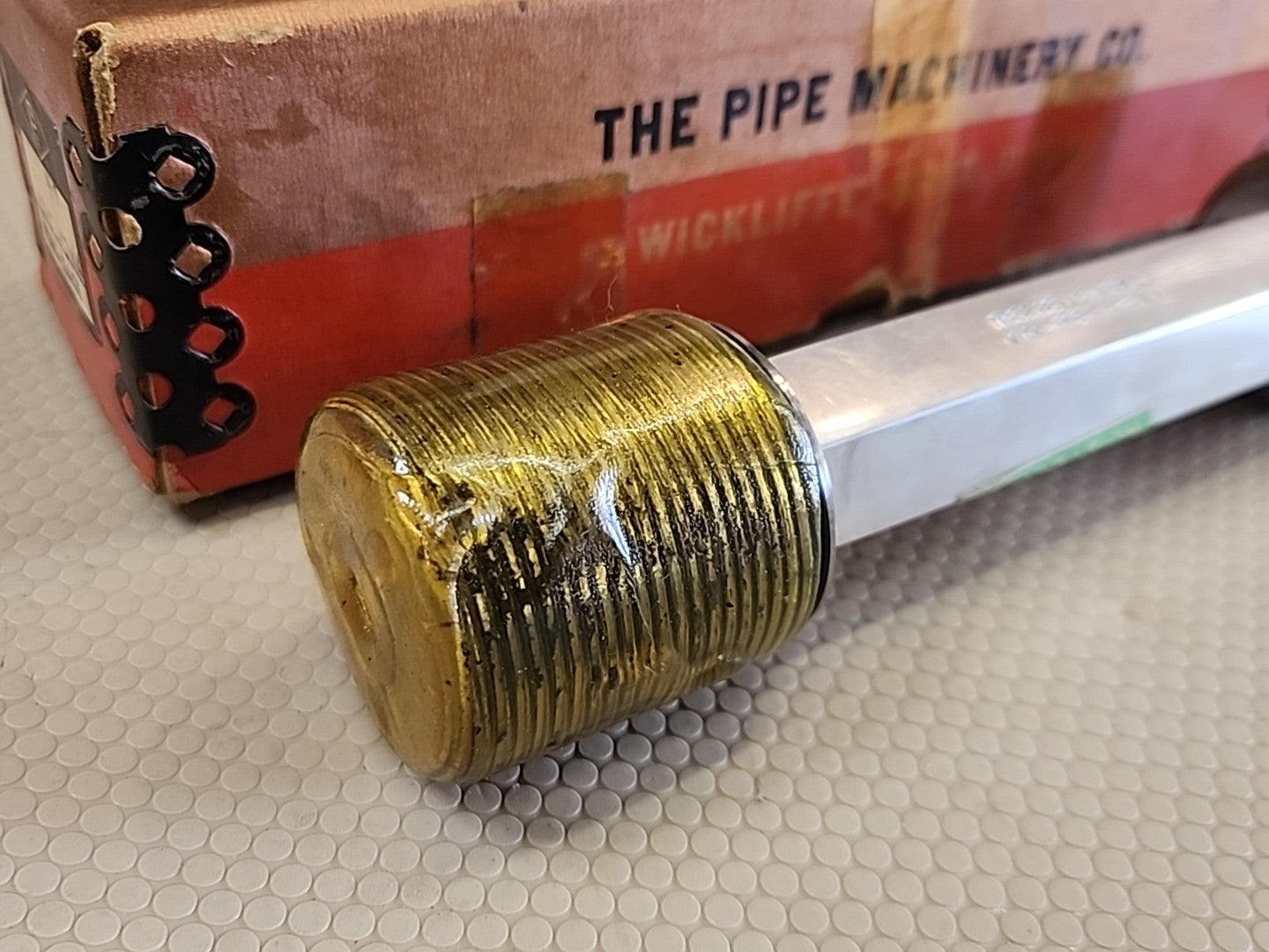 THE PIPE MACHINERY CO THREAD PLUG GAGE 1.625-12 NA-4G GO 1.5782 NO GO 1.5726