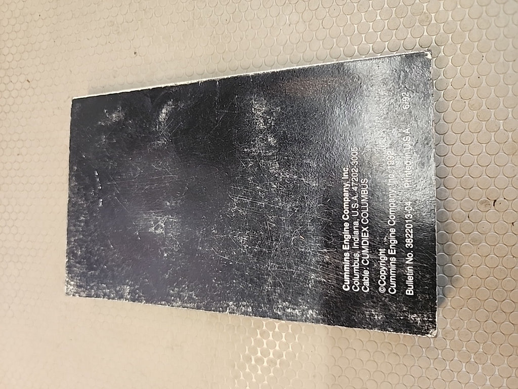 Rare Original Vintage Cummins ReCon Diesel Engine kits and sets book 126 pages