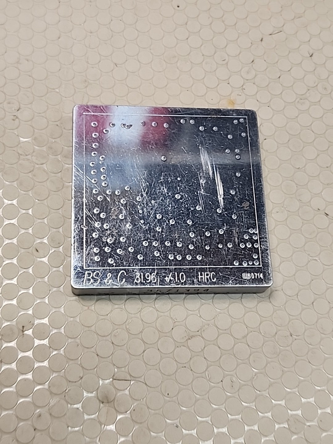 BS & C Hardness Test Block 31.96 HRC for Hardness Tester