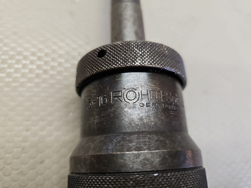 ROHM 3-16 SPIRO 1/8-5/8 KEYLESS CHUCK JAC 6 on R8 Shank