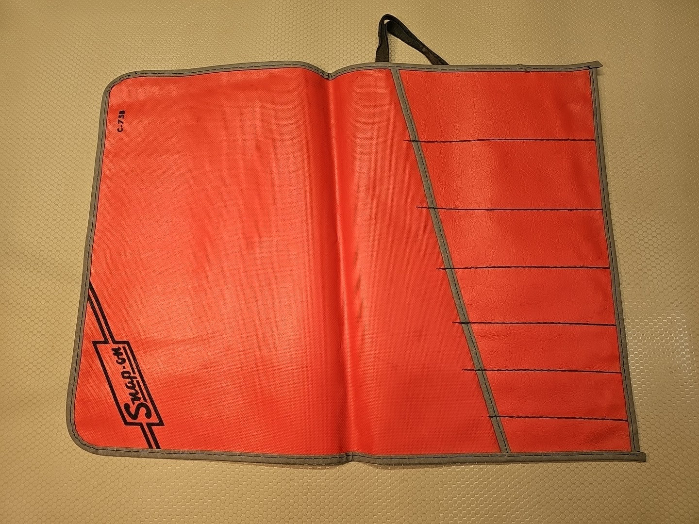 SNAP ON C-75B RED KIT BAG POUCH ROLL 7 POCKETS *VINTAGE & MINT*