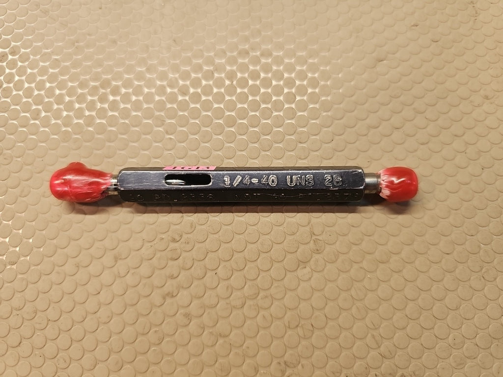 ALAMEDA THREAD PLUG GAGE PD .2338 NO GO PD .2376