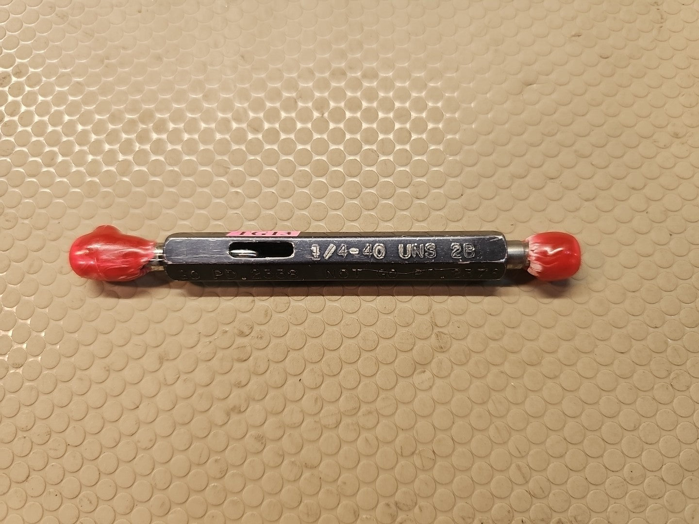 ALAMEDA THREAD PLUG GAGE PD .2338 NO GO PD .2376
