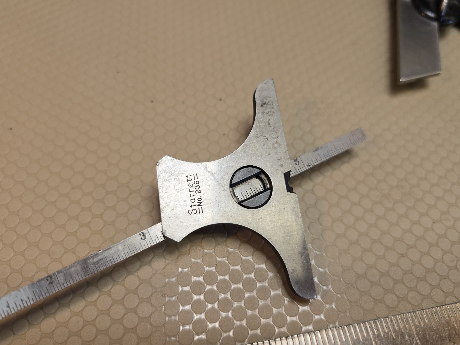 Starrett Combination Square w/No. 491 Protractor/Center Head/No. 4 12" Rule  263