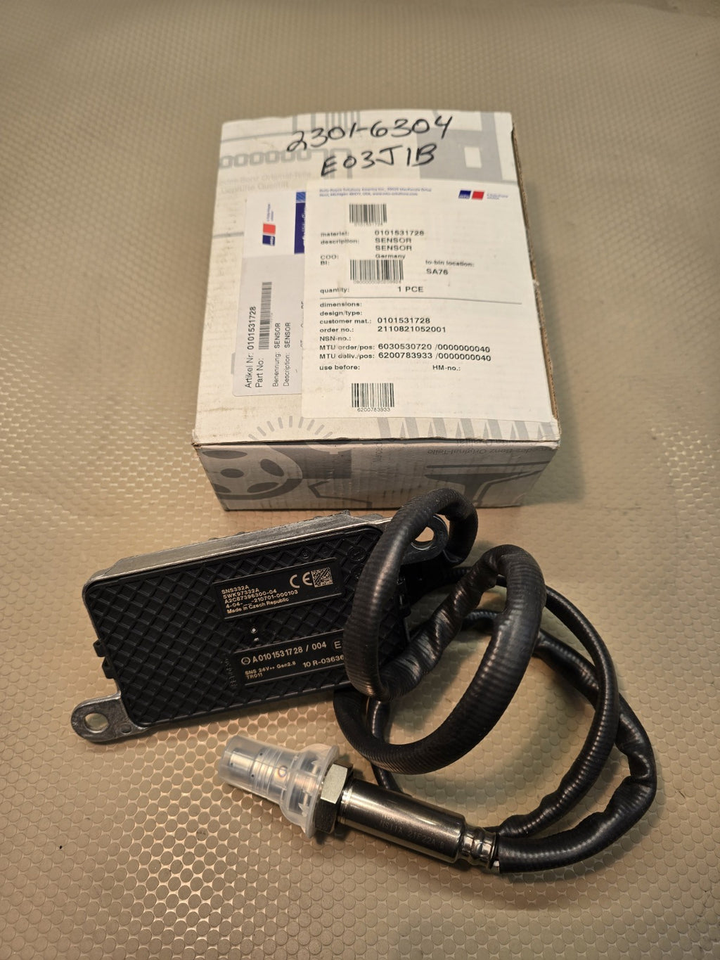 OEM Mercedes-Benz NOx Sensor A0101531728 Nitrogen Oxide Sensor 0101531728 New 
