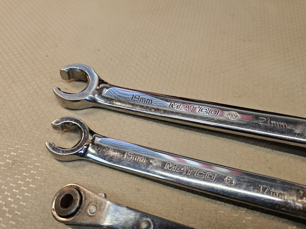 Matco Flare Nut Metric Lot Wrench Set 4pt SAE Flex Head Etc.
