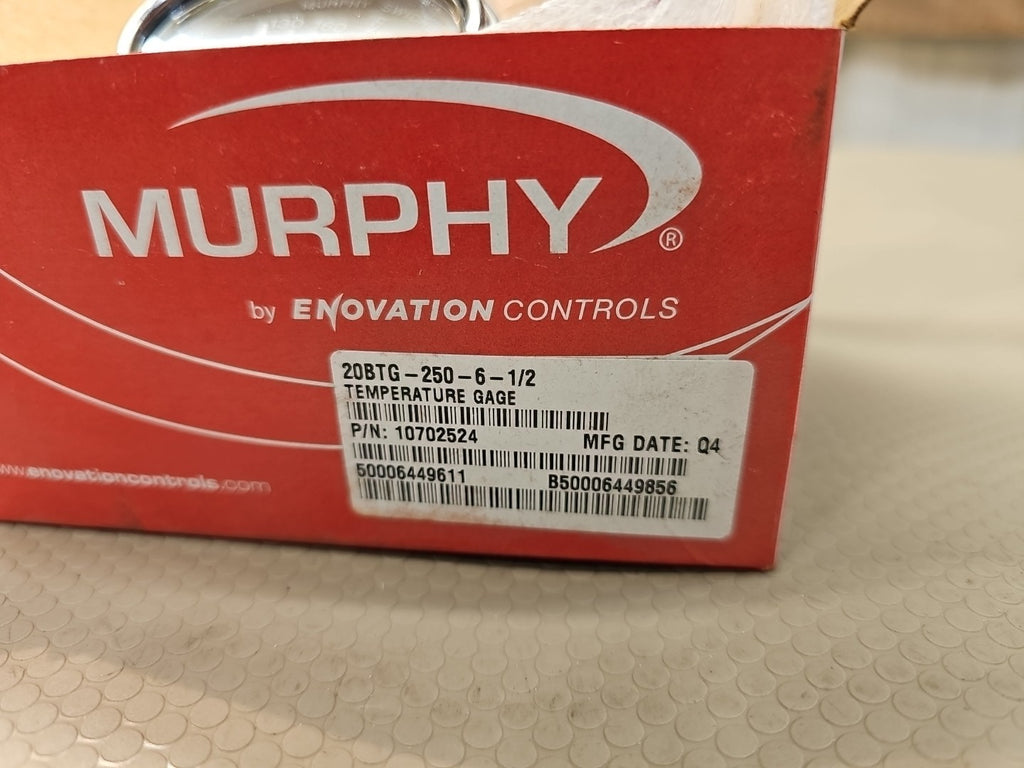 Murphy 20BTG-250-6-1/2 Temperature GaugePN 10702524 NEW
