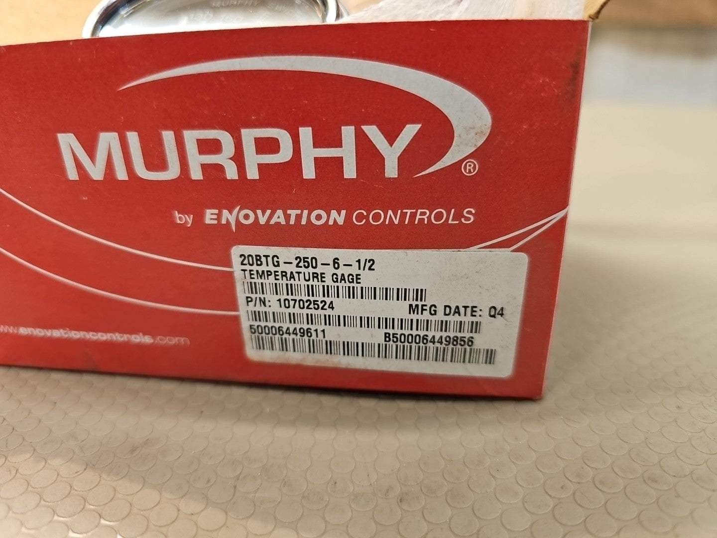 Murphy 20BTG-250-6-1/2 Temperature GaugePN 10702524 NEW