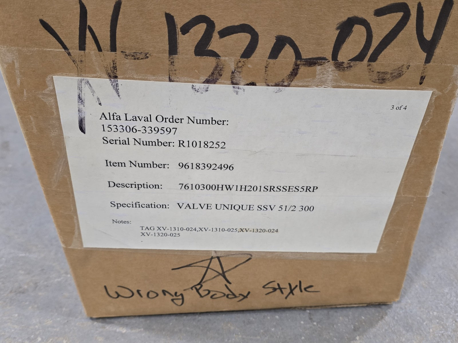 NEW Alfa Laval Unique SSV Sanitary Valve 7610300 Series w/ PN10 Actuator