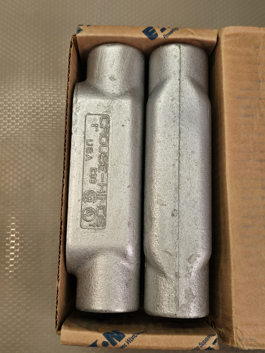 4 PC! Eaton Crouse-Hinds C38 1" C-Type Form 8 Condulet Conduit Outlet Body 4-Pac