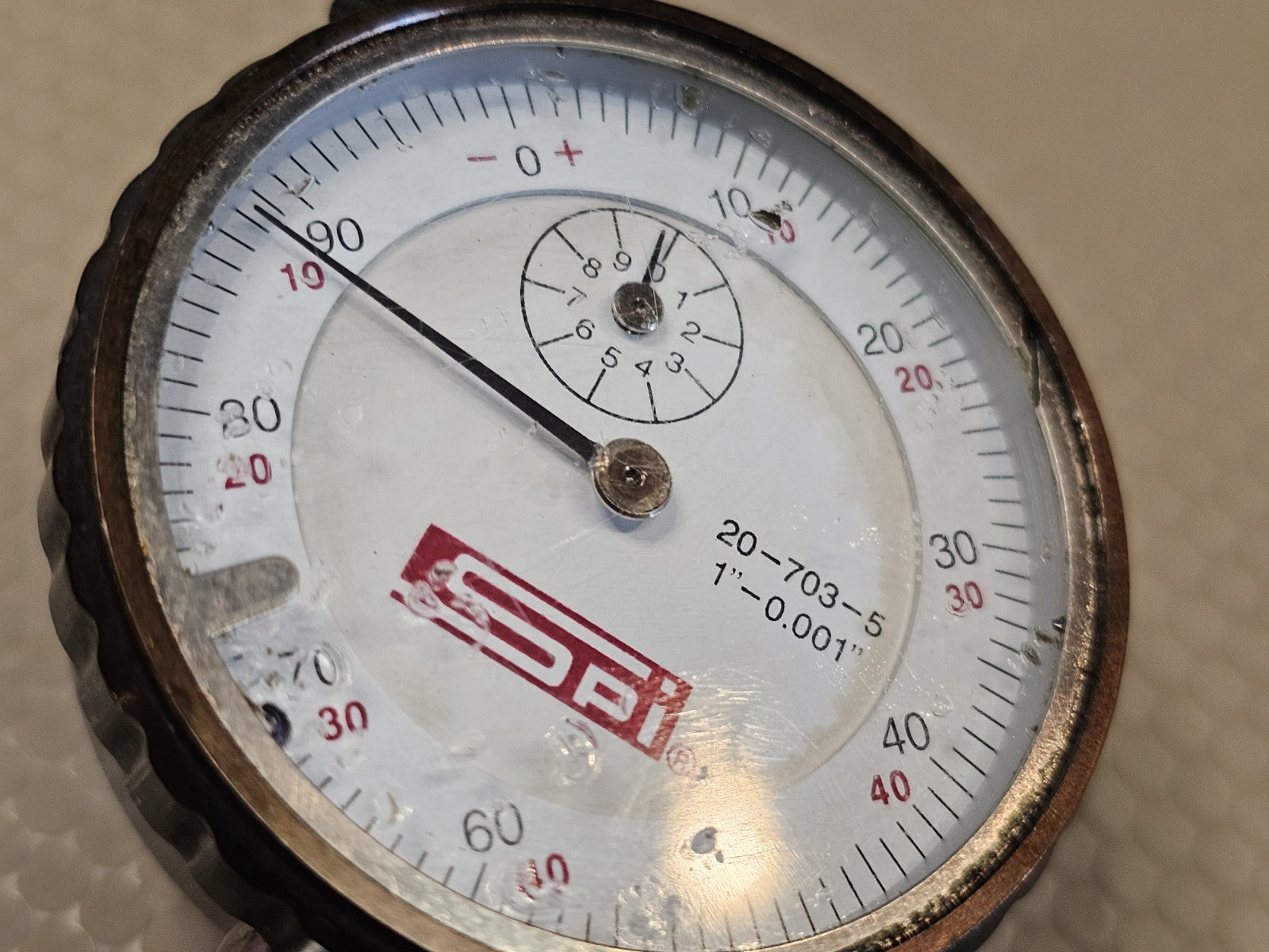 Swiss Precision Instrument 20-703-5 Dial Indicator: 1" Range, 0-100 & 0-50-0