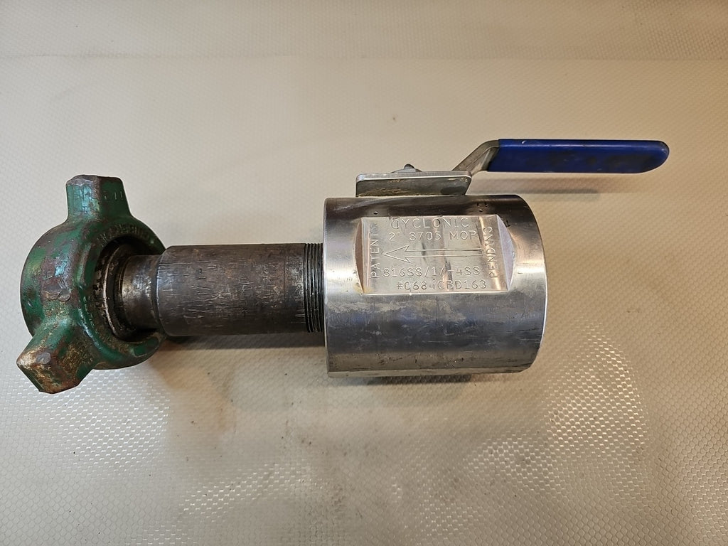 🟠 CYCLONIC VALVE 2" CL 600 CONTROL VALVE 1 R100421-6-7 3705 MOP