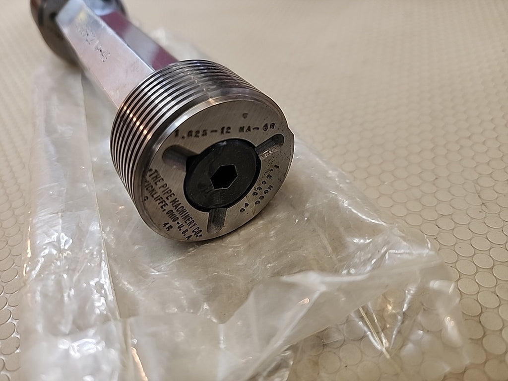 THE PIPE MACHINERY CO THREAD PLUG GAGE 1.625-12 NA-4G GO PD 1.5834 HI PD 1.5889