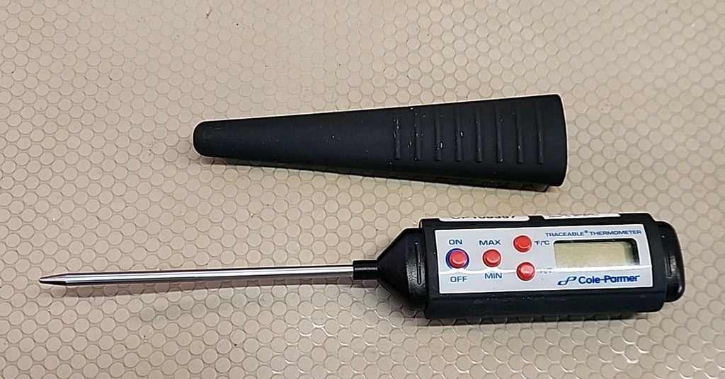 COLE-PARMER BRASS THERMOMETER MODEL 3310-40 