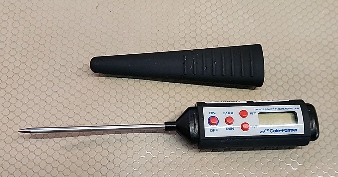 COLE-PARMER BRASS THERMOMETER MODEL 3310-40 