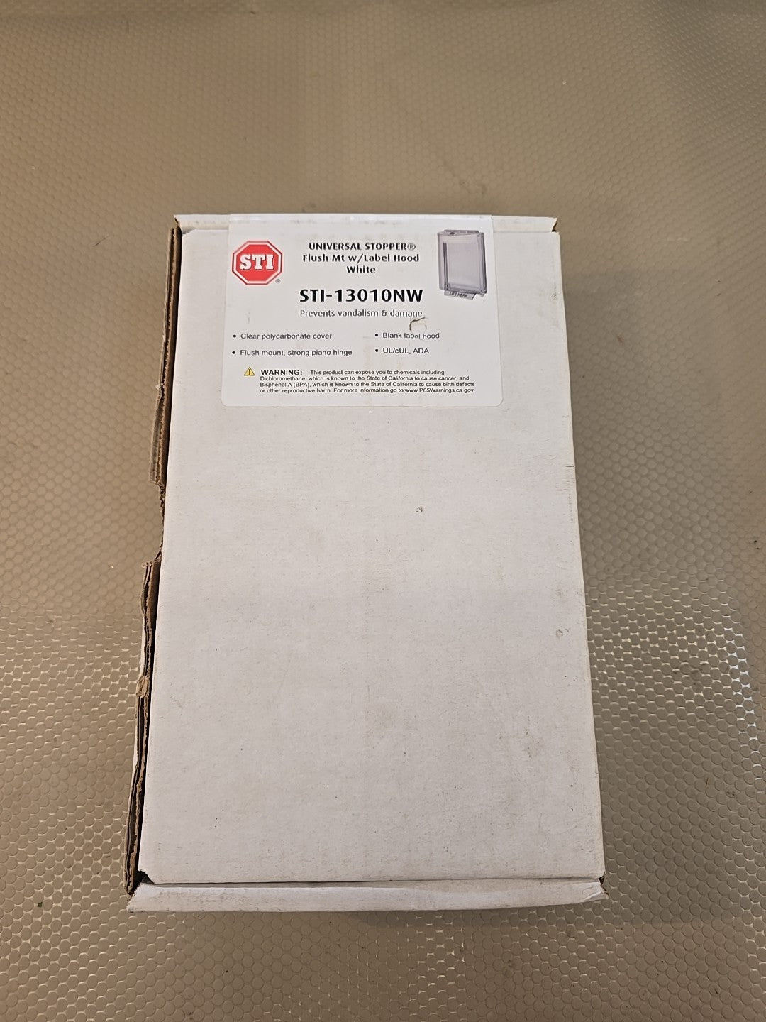 SAFETY TECHNOLOGY INTERNATIONAL STI-13010NW Universal Stopper Cover,Surface,2-21
