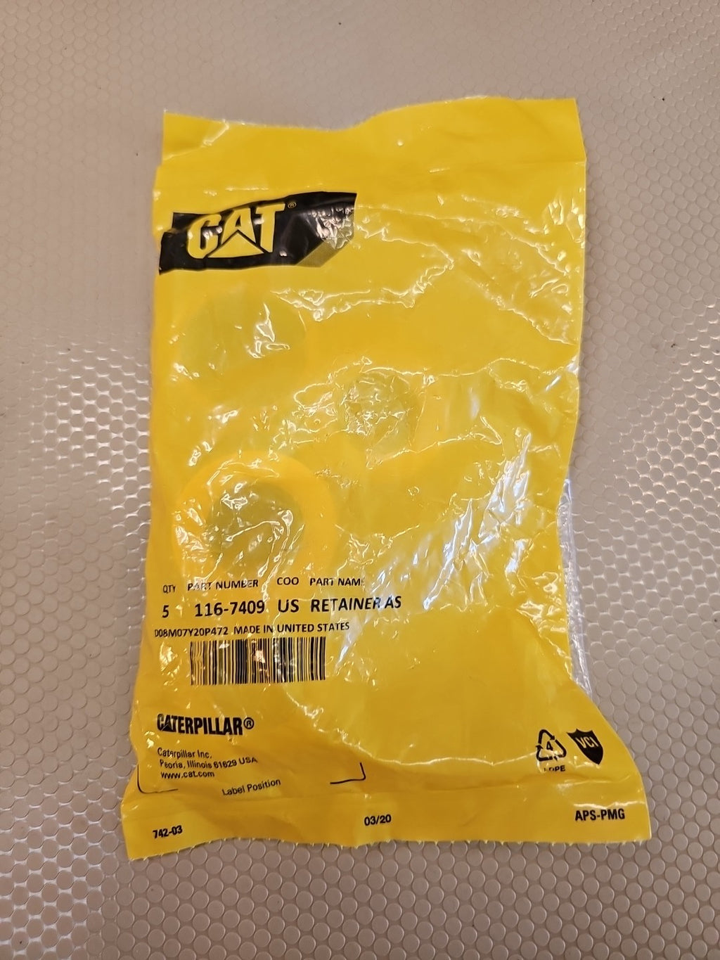 NEW 116 7409 CAT Retainer AS 5pk CATERPILLA OEM
