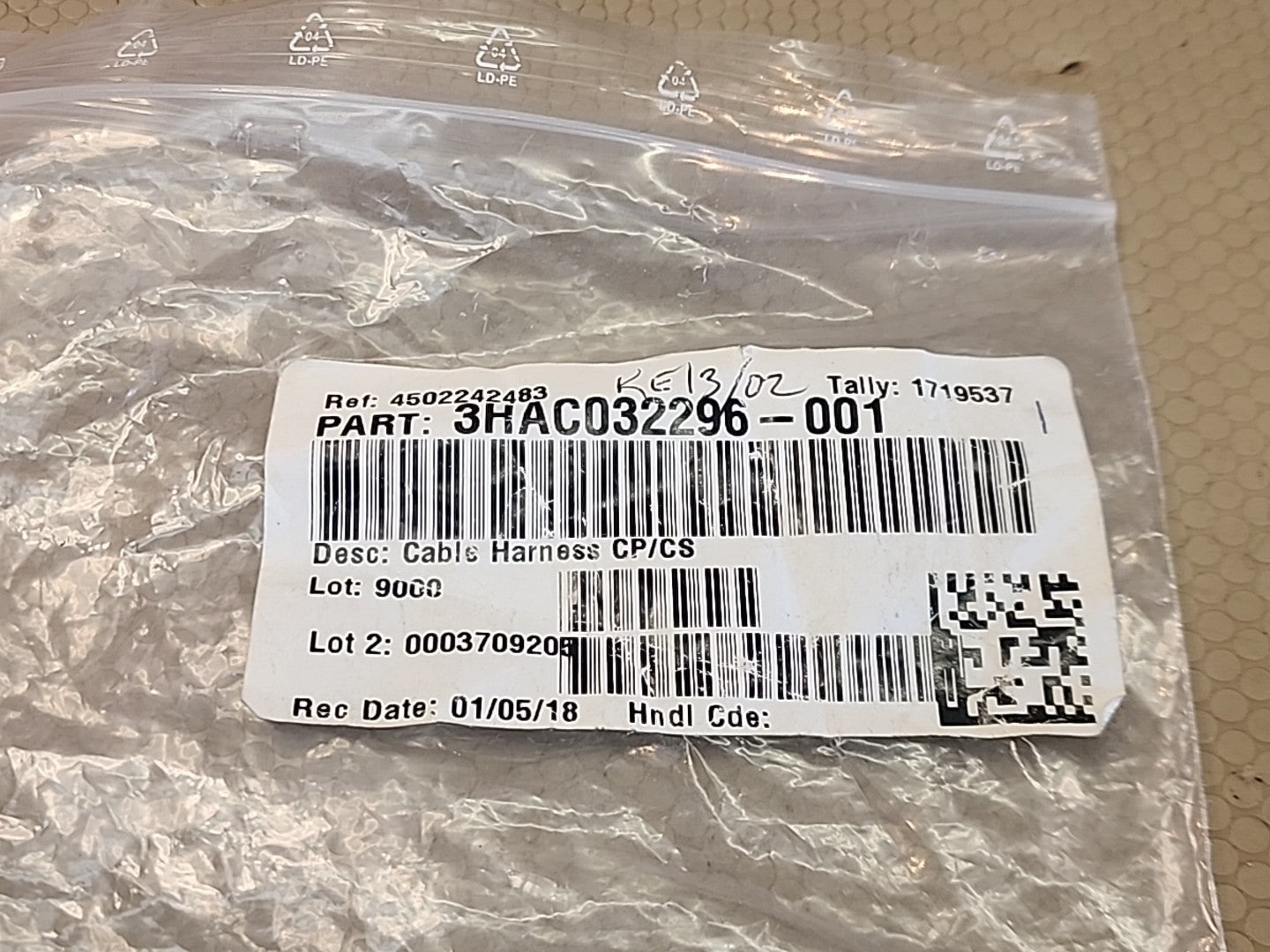 Harness 3HAC032296-001 For ABB Robotics IRB 1200-5/0.9 Body CP/CS