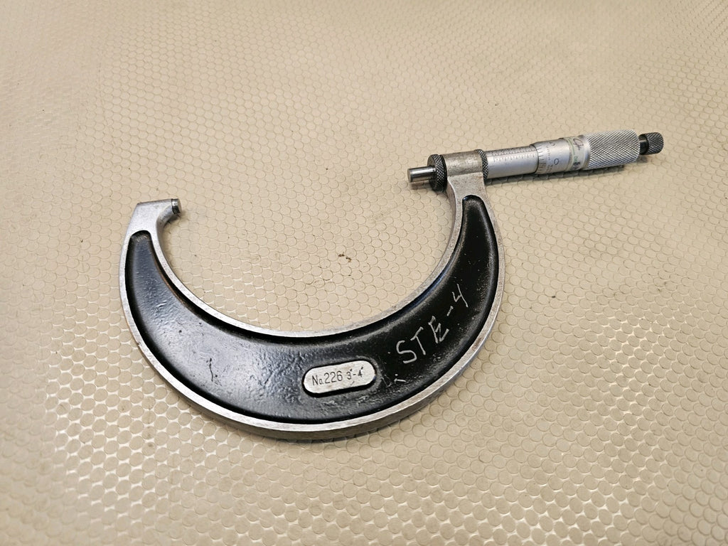 Starrett No. 226 Outside Micrometer 3”- 4” 