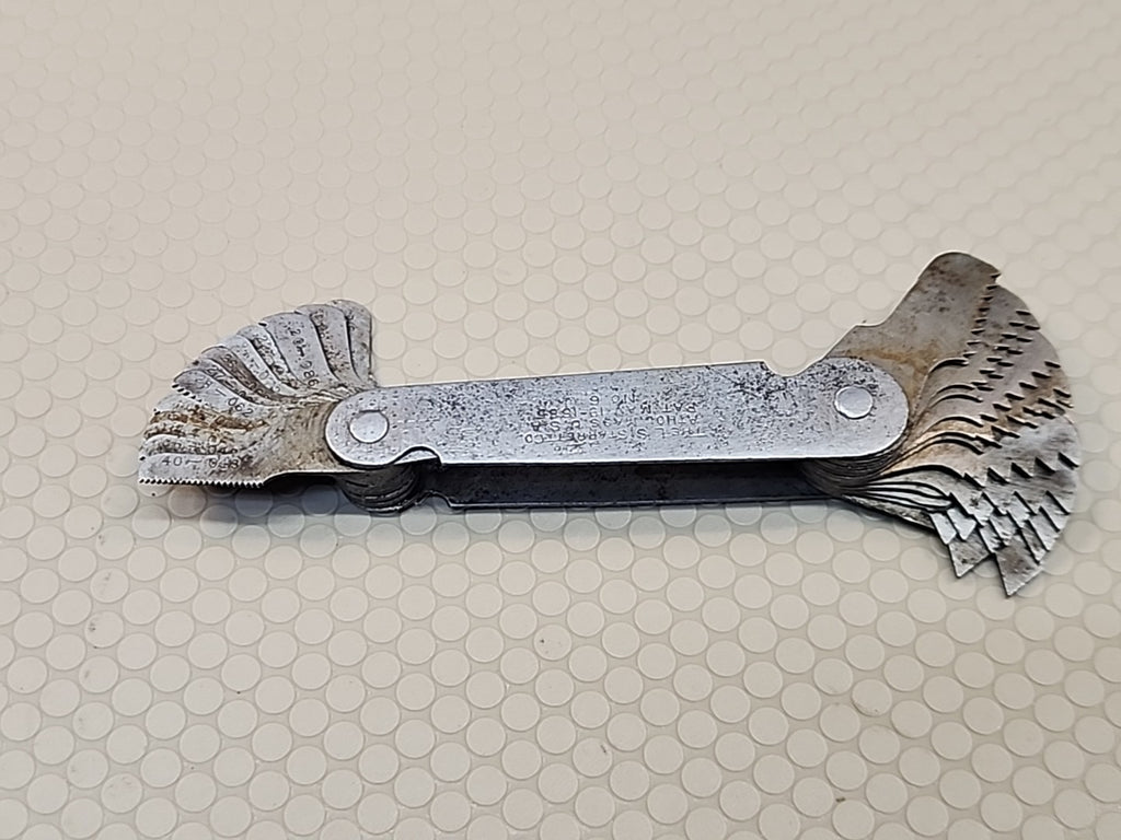 LS STARRETT CO ATHOL MASS NO. 6 SCREW PITCH GAGE 
