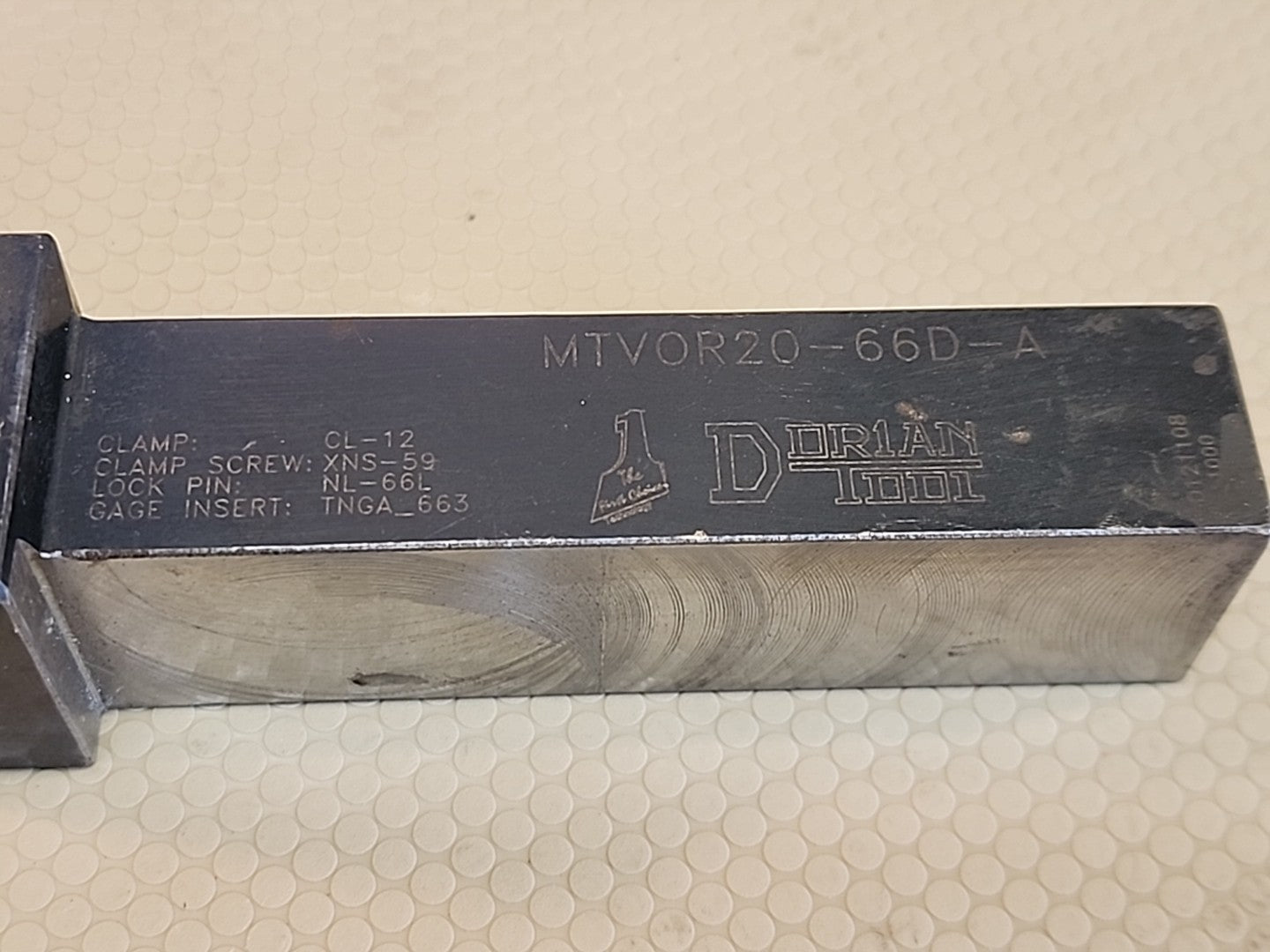 Dorian Tool MTVOR20-66D-A On Edge Right Hand Tool Holder