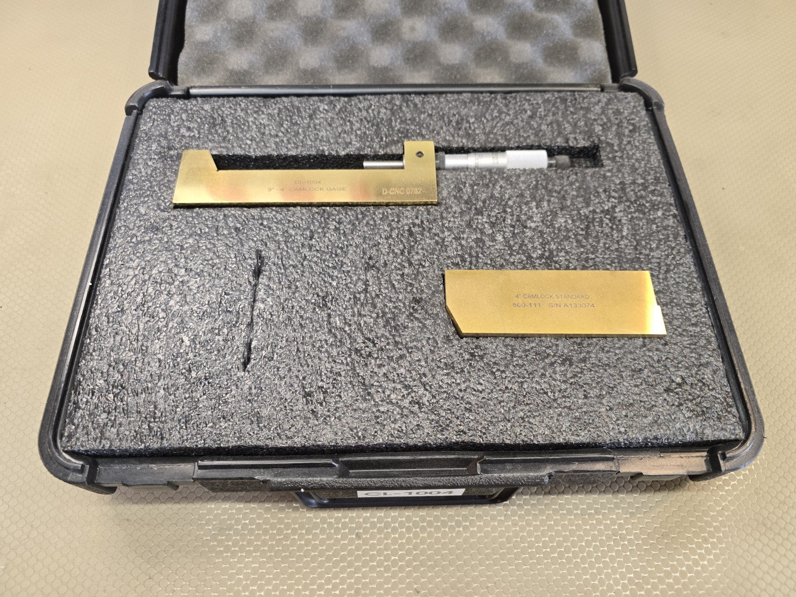 Gagemaker CL-1004 Camlock Micrometer Gage 3” - 4" For API Weld Flange Thickness