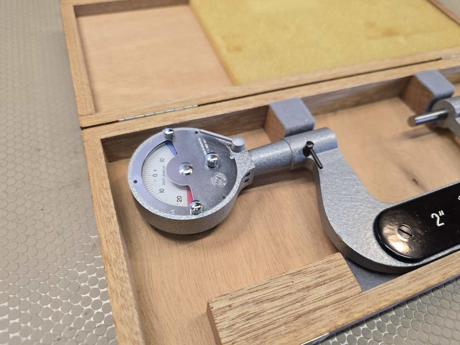 ETALON INDICATING 2-3 OUTSIDE MICROMETER .0001" JEWELED MACHINIST *MINTY!* 