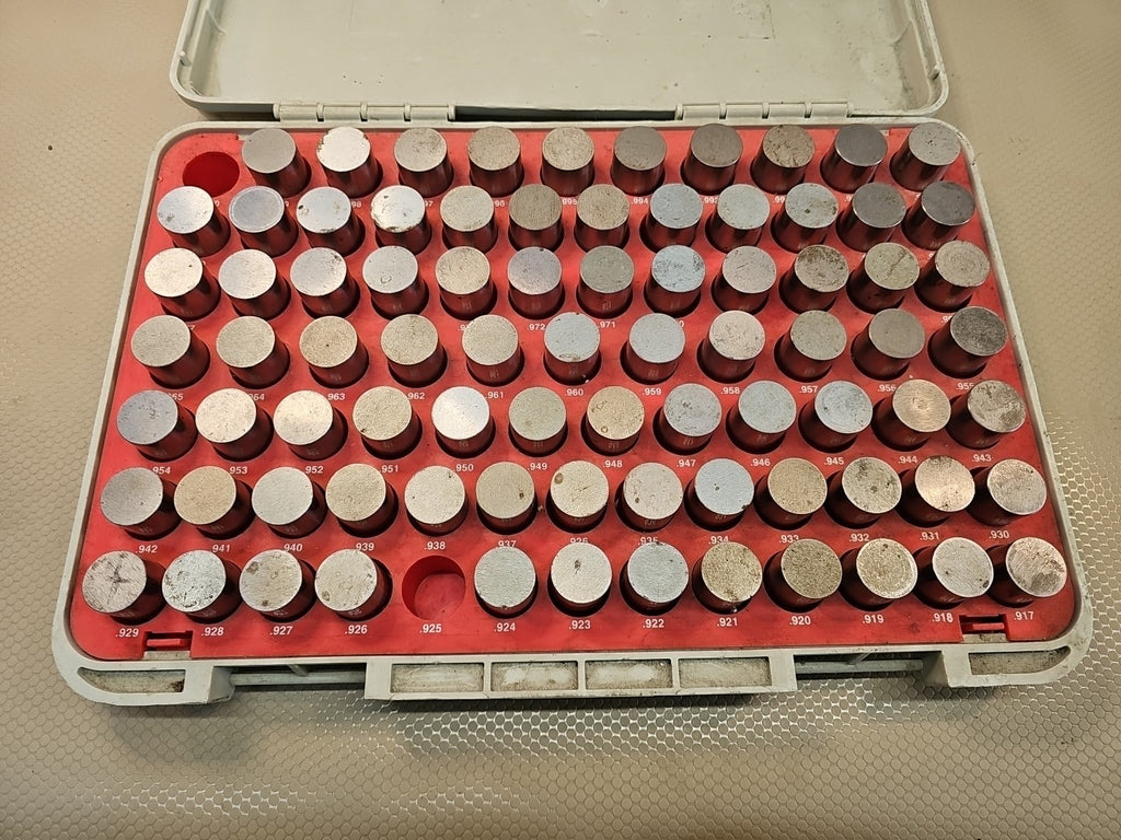 Vermont Gage 901101000 Pin Gage Set,Plus,0.917-1.000 LIGHT USE & CLEAN $800 MSRP