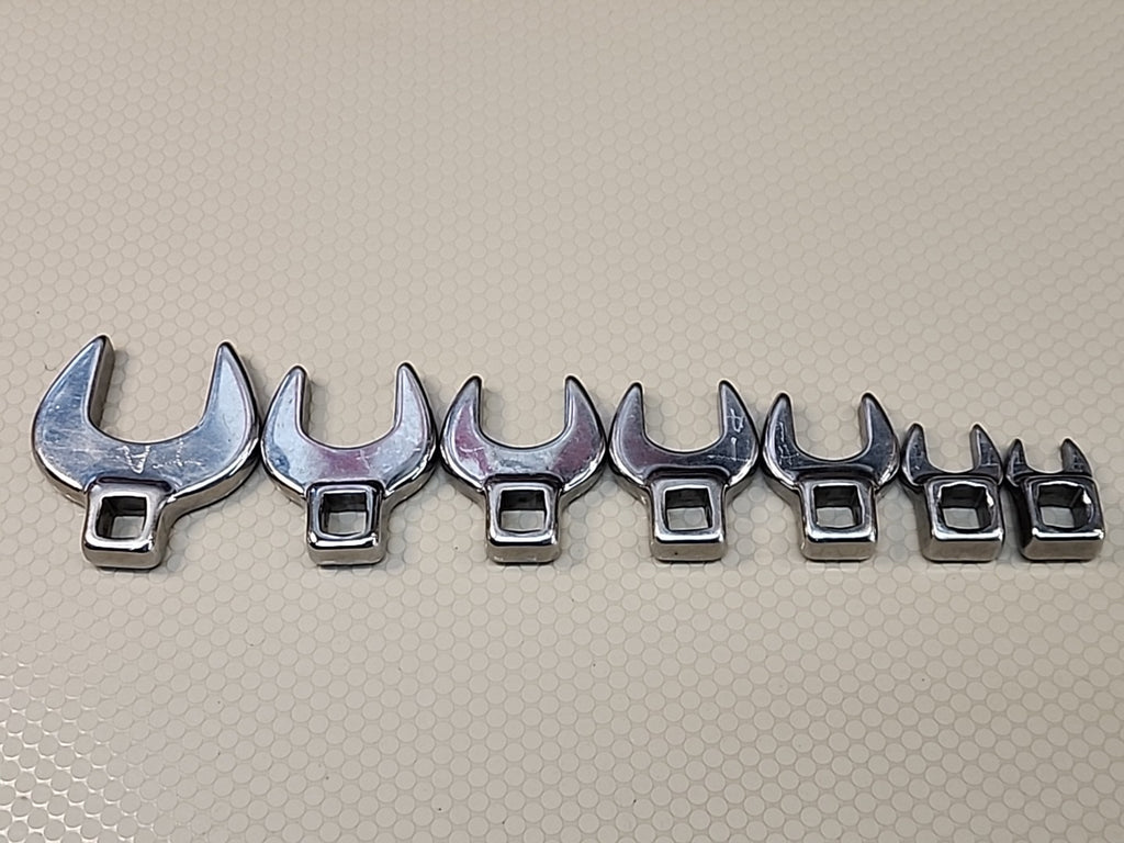 Napa  Crowfoot-Crow Foot Wrench 7Pc Set, SAE Made In USA engraved 