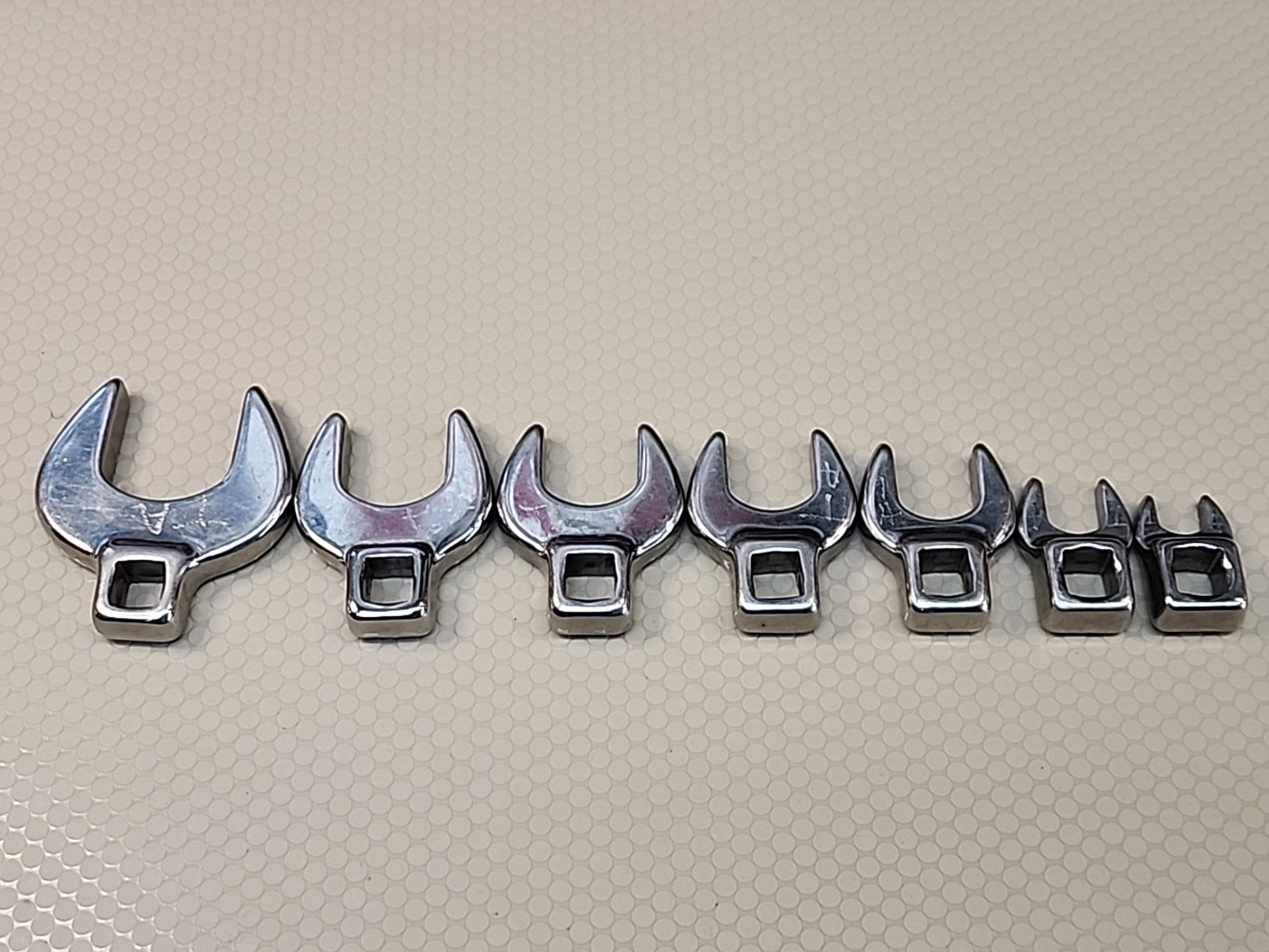 Napa  Crowfoot-Crow Foot Wrench 7Pc Set, SAE Made In USA engraved 
