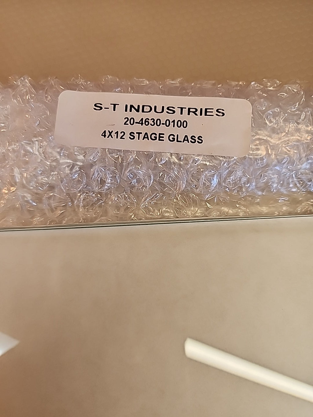ST Industries 20-4630-0100 Stage Glass 4 x 12" new